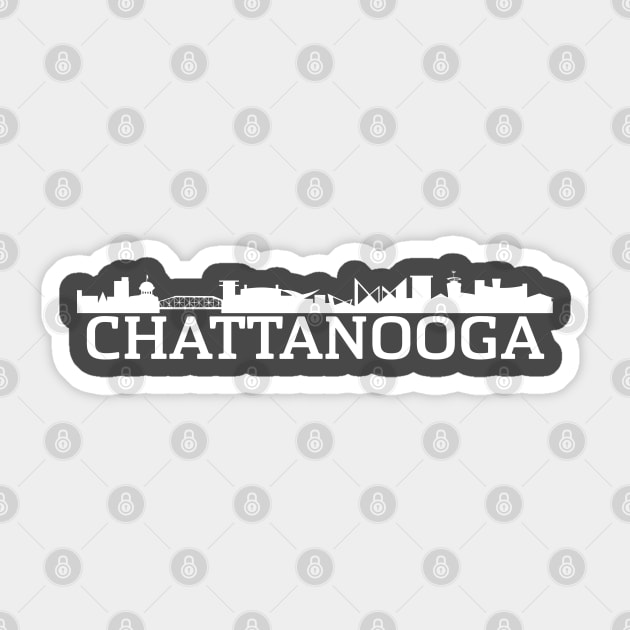 Chattanooga Skyline (for darker shirts) Sticker by SeeScotty